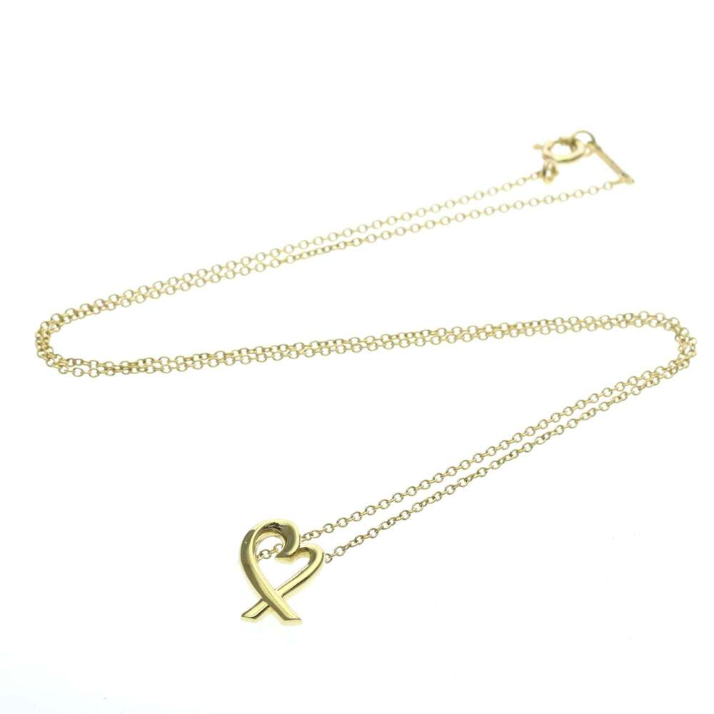 Tiffany & Co. Paloma Picasso Loving Heart Pendant 18K Yellow Gold Small